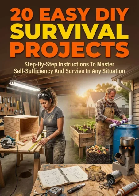 20+ Easy DIY Survival Projects PDF cover