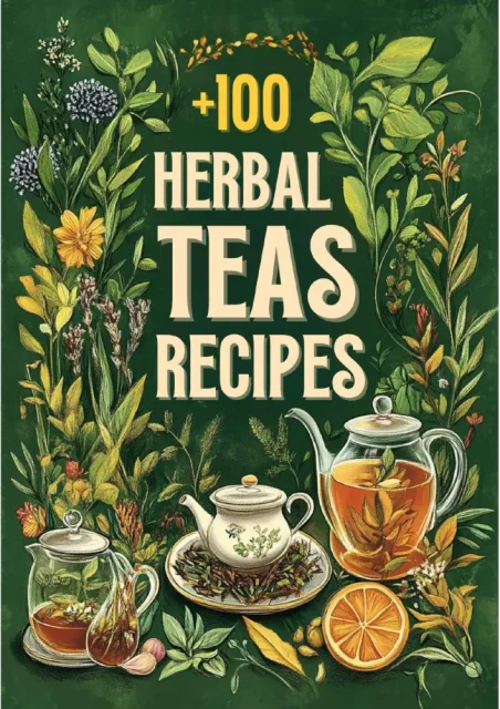 100+ Herbal Tea Recipes PDF cover